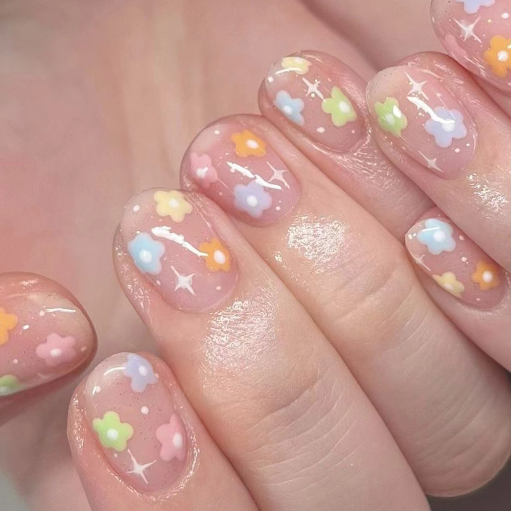 Nail Art Full Design - 24 Uds. De uñas postizas usables,