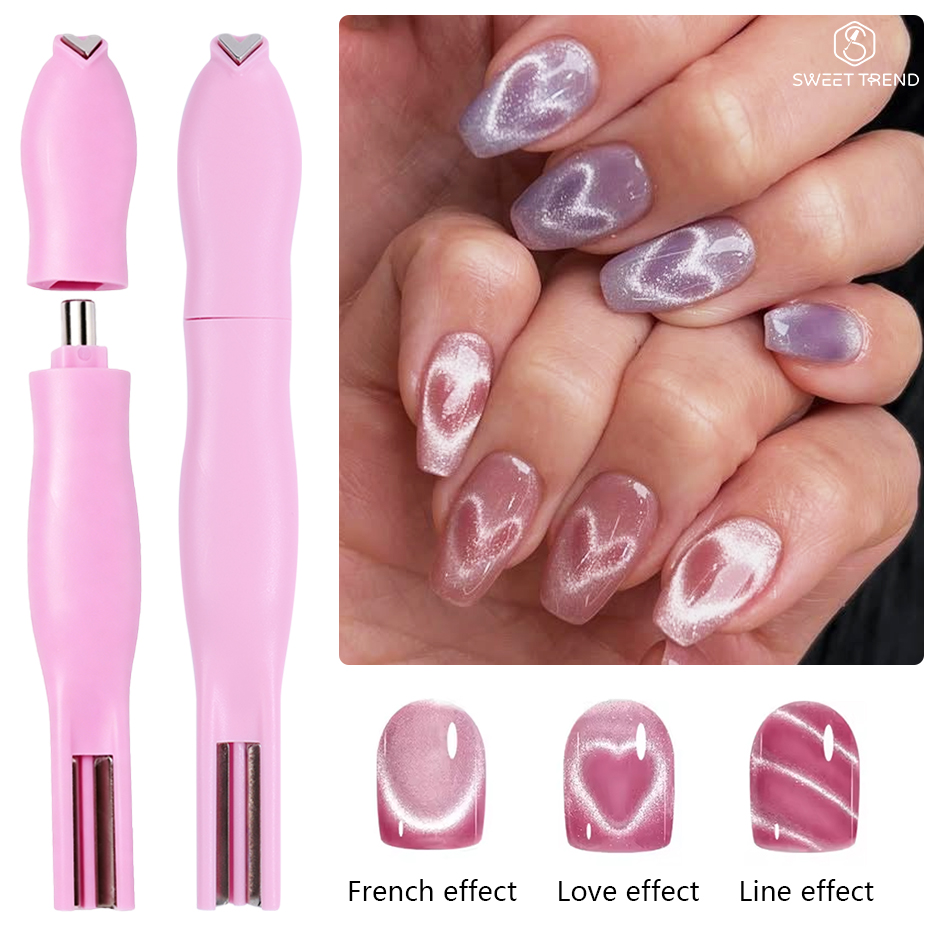 Nail Art Maroon - Imán 3 en 1 con forma