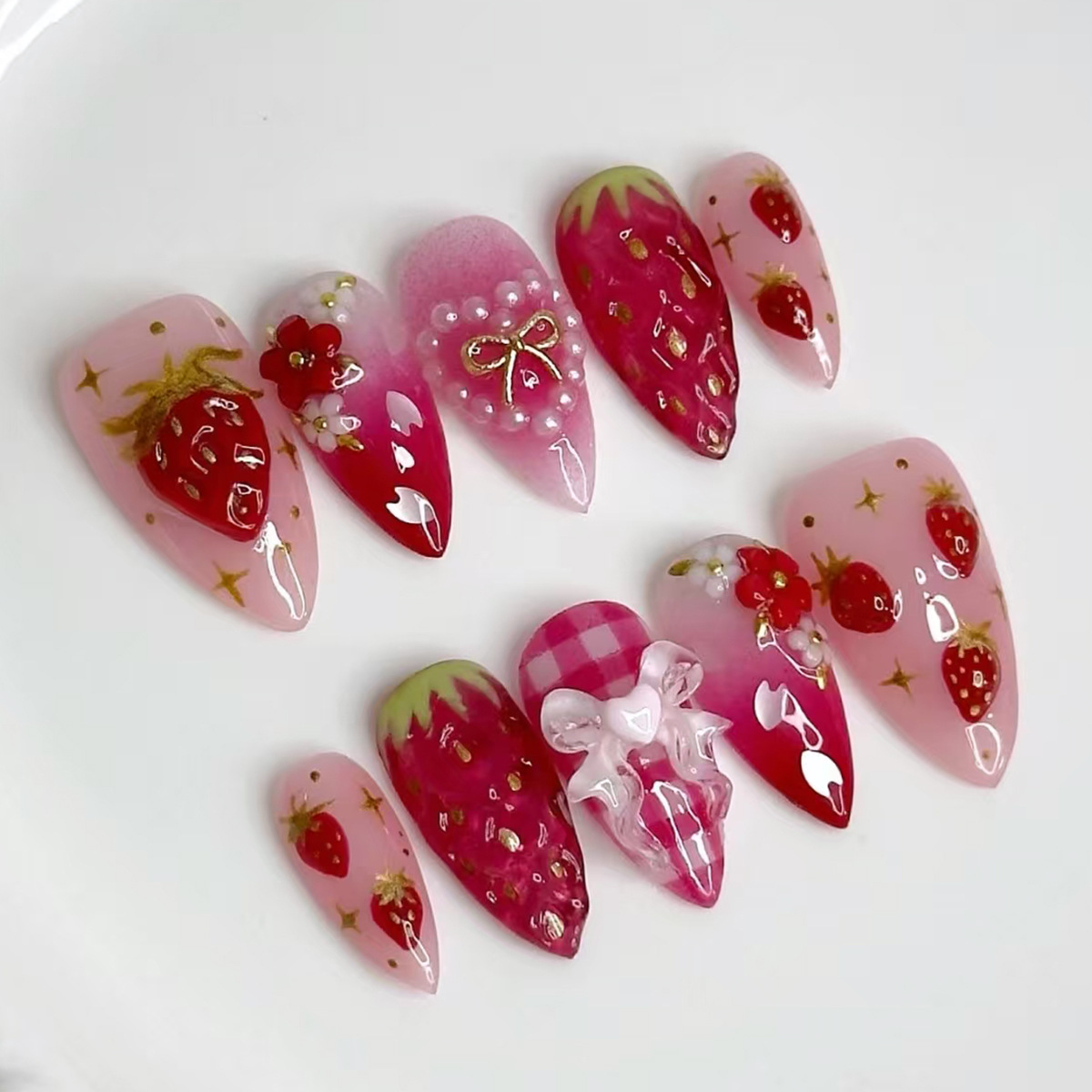 Nail Art Full Design - 24 Uñas Postizas con Diseño de