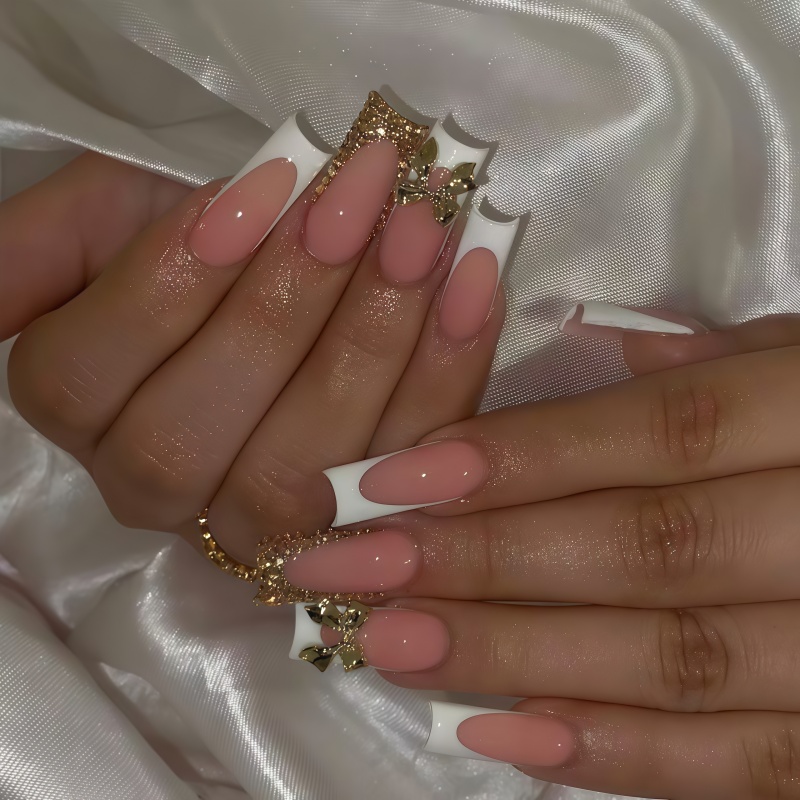 Nail Art Elegant - Kit de uñas de 24 piezas