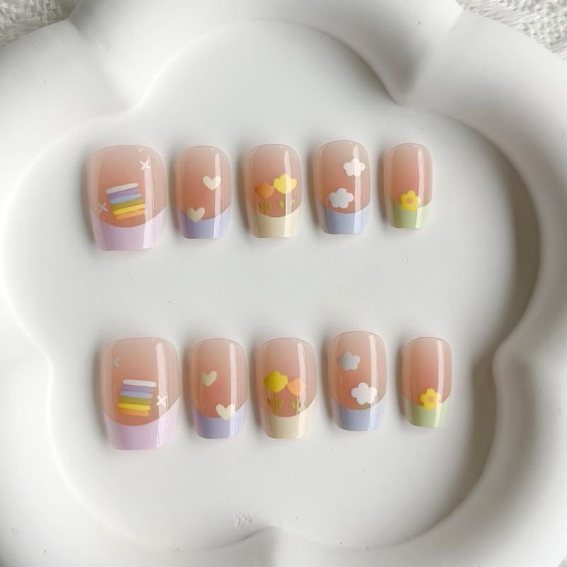 Nail Art French Nails - 10 Uds. Pegatinas de Uñas Postizas