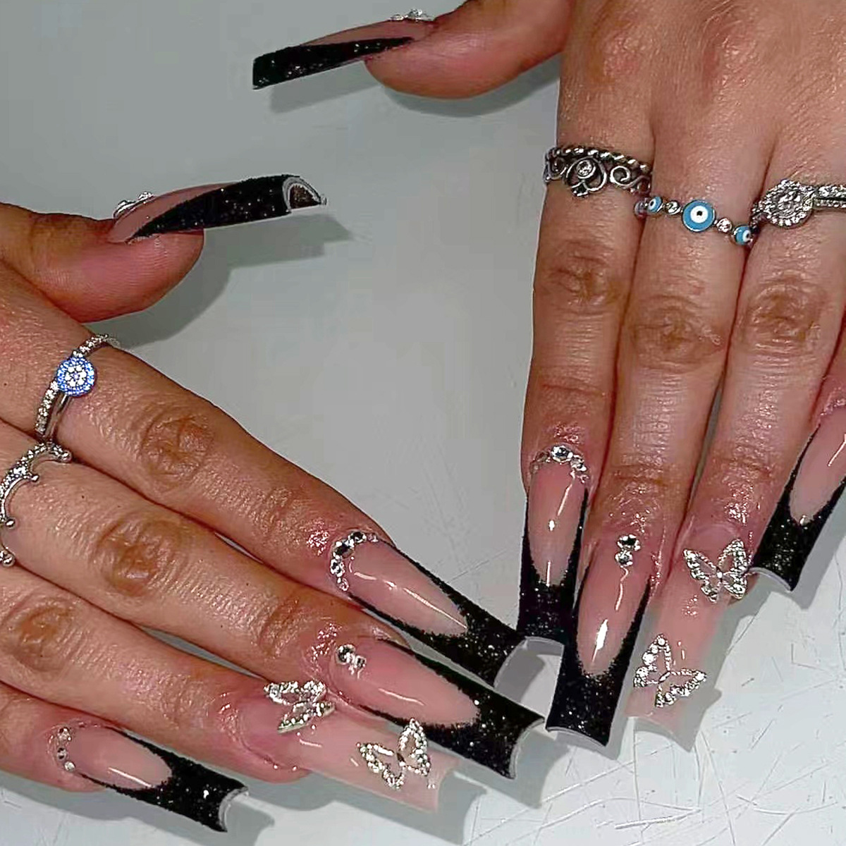 Nail Art French Nails - 24 Uds. Conjuntos de uñas postizas
