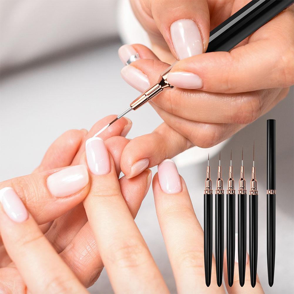 Juego de 5 pinceles para decor - Nail Gel Polish Set reseña y precio
