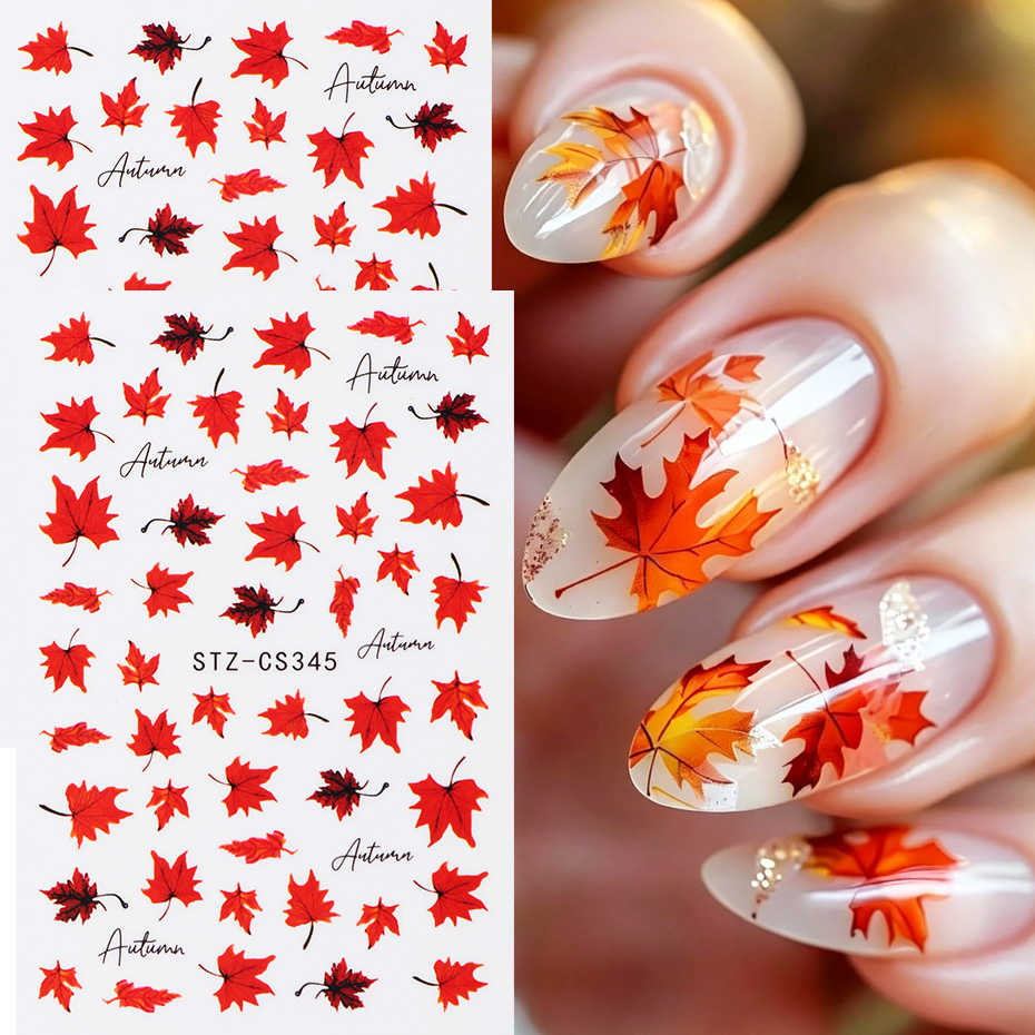 2 pegatinas de uñas con hojas  - Nail Art Full Design reseña y precio