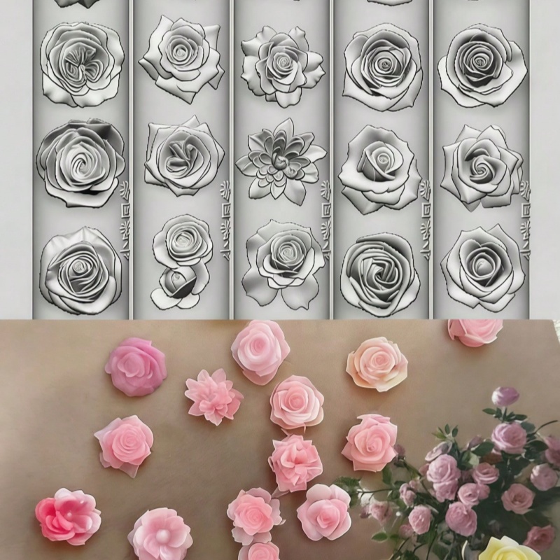 Molde de Silicona 3D para Deco - Nail Art Elegant reseña y precio