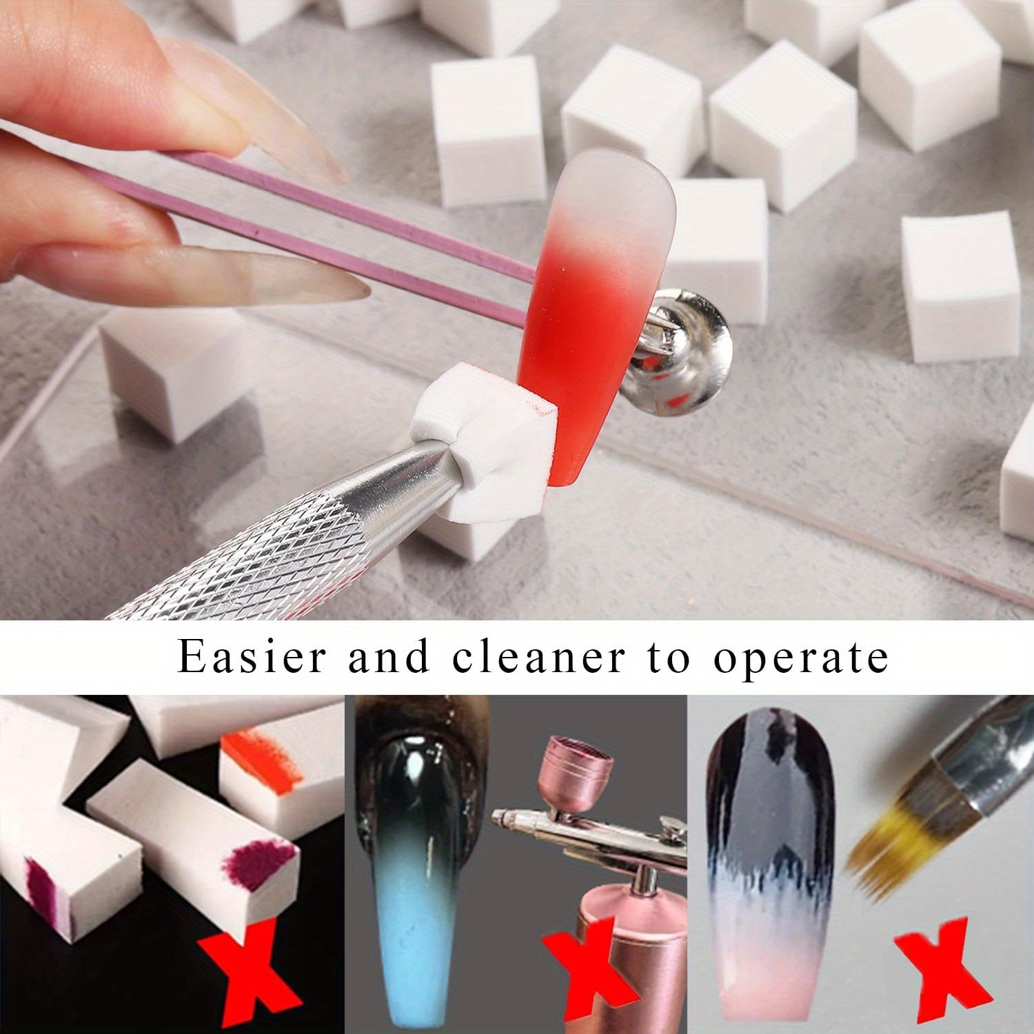 Juego de esponjas cuadradas pa - Nail Gel Polish Set reseña y precio