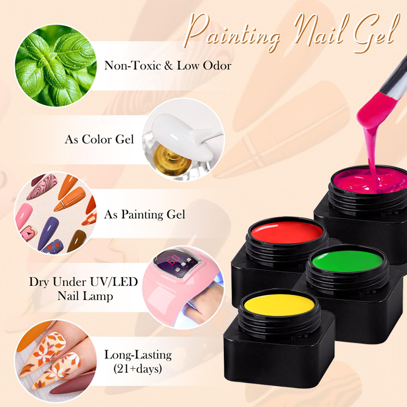 CHUNSHU Gel de pintura semisól - Nail Art Full Design reseña y precio