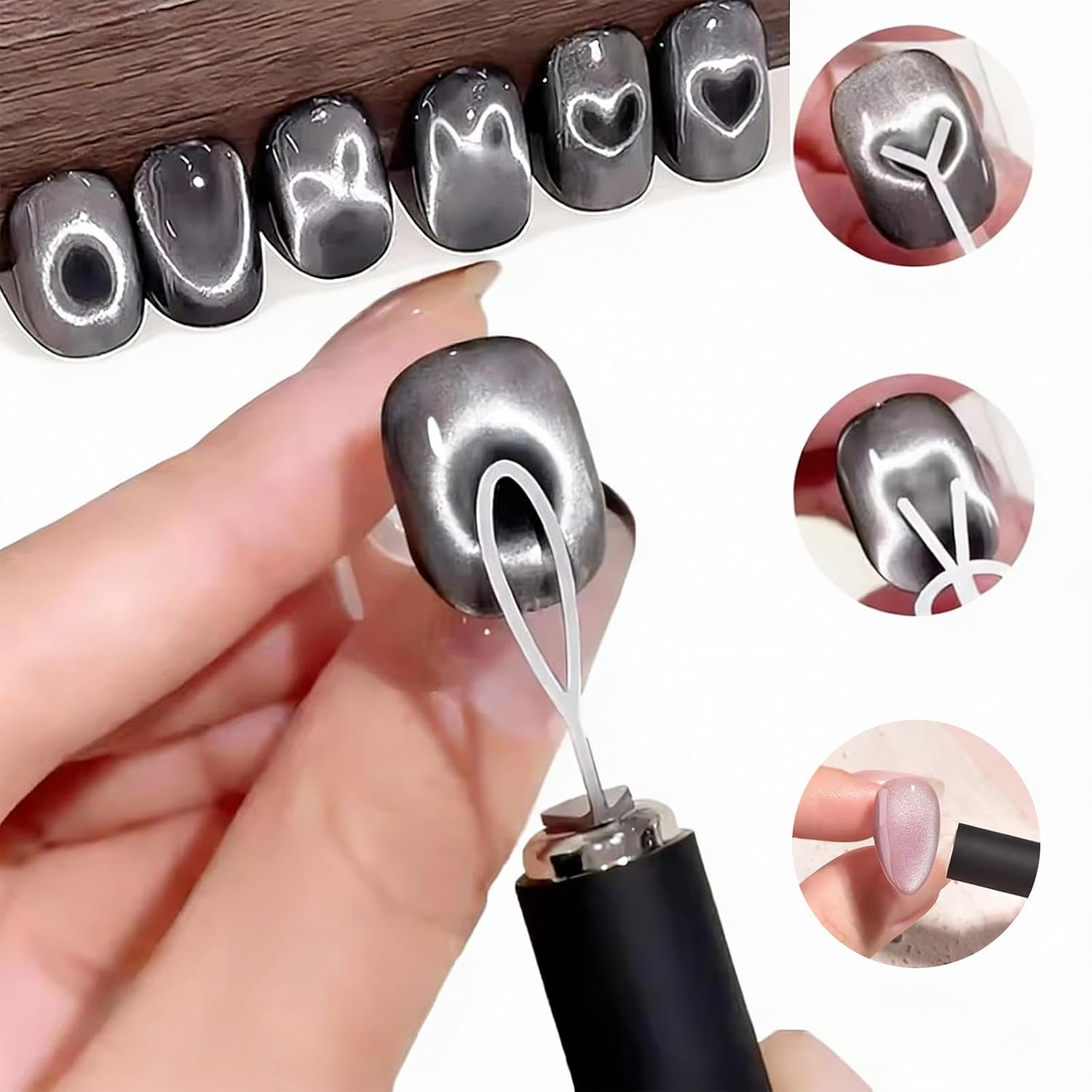 Juego de 10 Imanes para Uñas E - Nail Gel Polish Set reseña y precio
