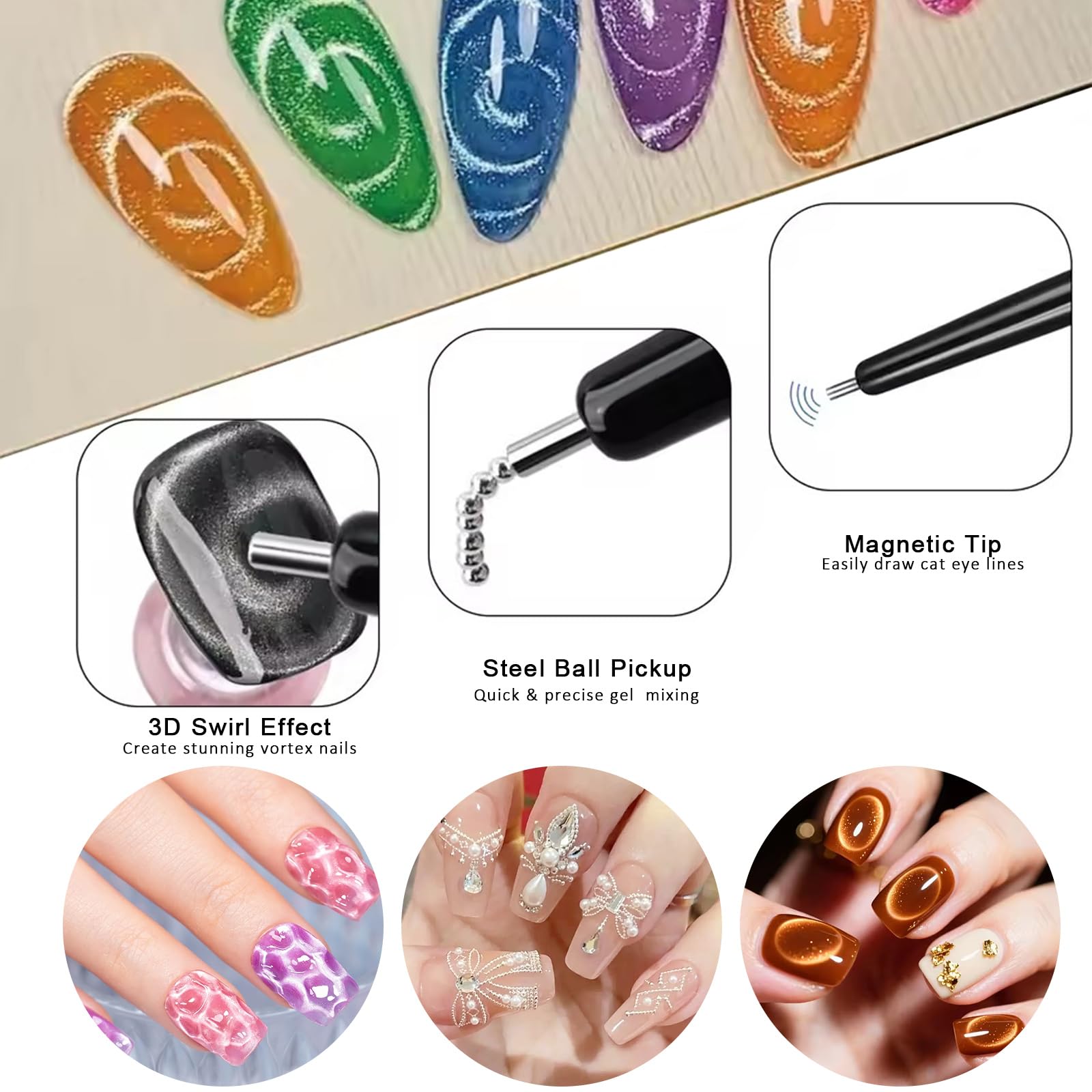Juego de 11 imanes para decora - Nail Gel Polish Set reseña y precio