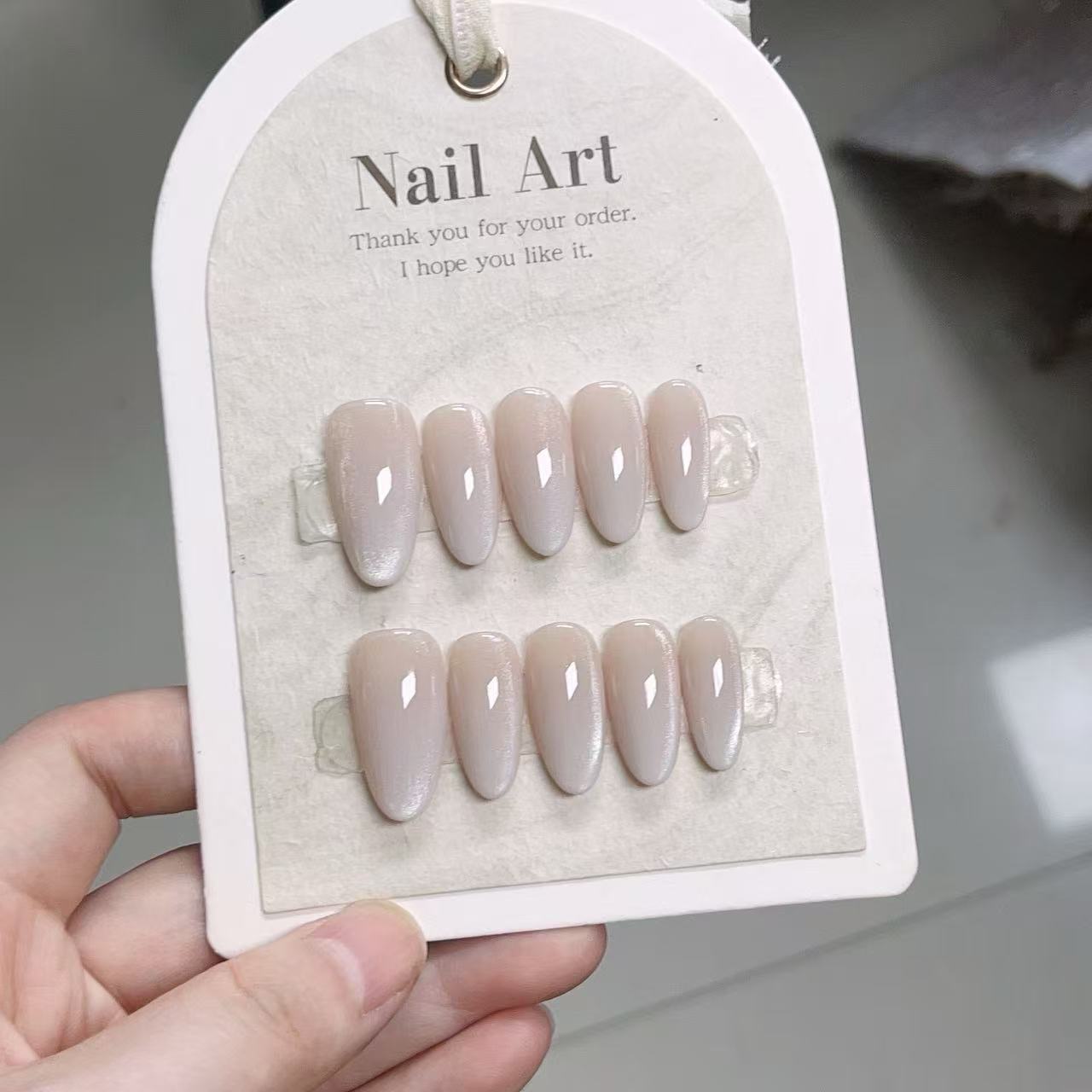 10 Uñas Postizas de Color Sóli - Nail Art French Nails reseña y precio