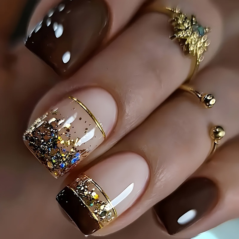Uñas postizas cuadradas cortas - Nail Art Full Design reseña y precio