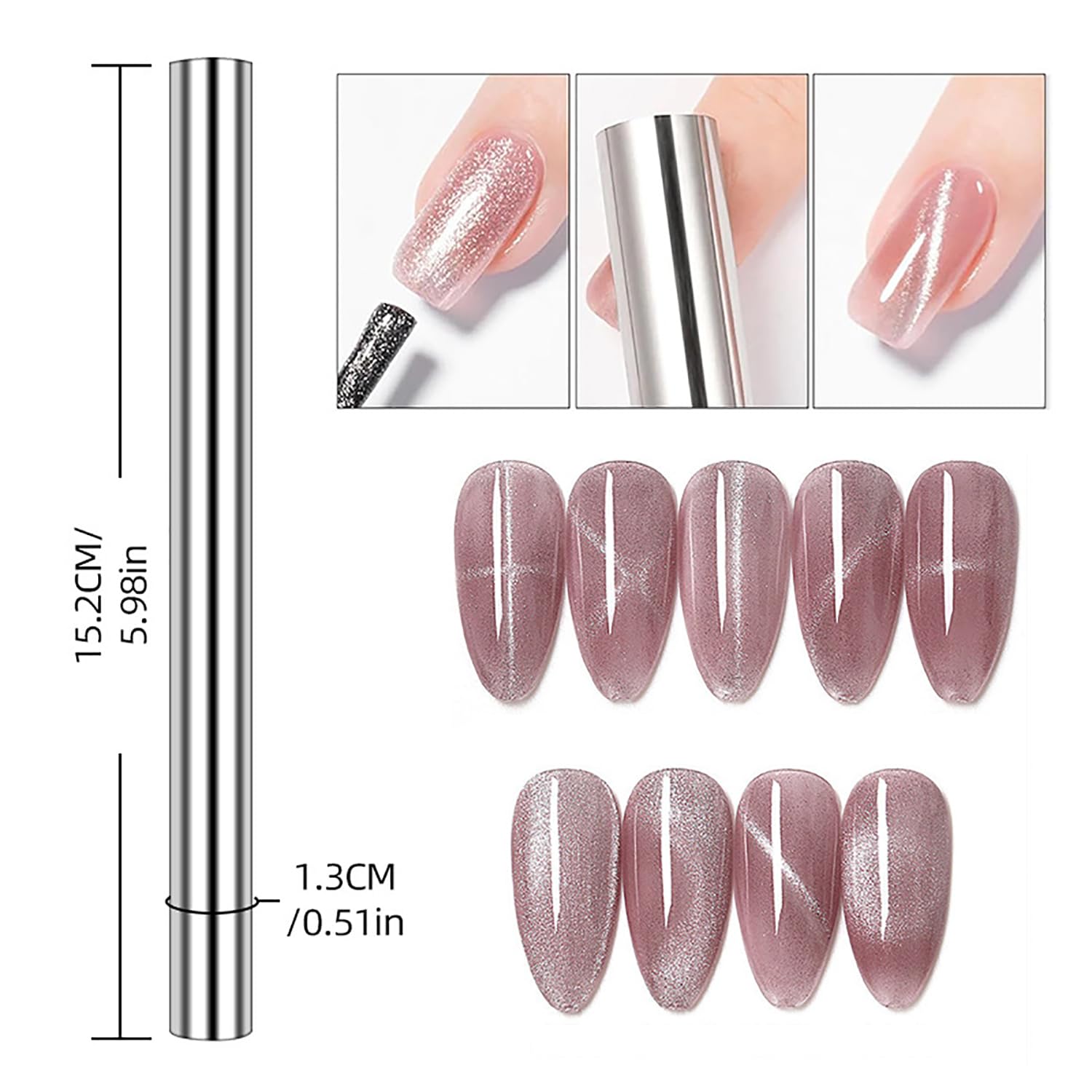 Juego de 10 Varitas Magnéticas - Nail Gel Polish Set reseña y precio