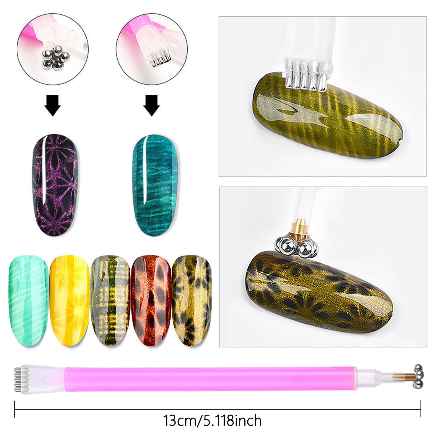Juego de 10 Varitas Magnéticas - Nail Gel Polish Set reseña y precio