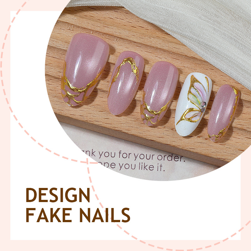 Uñas Postizas Almendradas Efec - Nail Art Cat Eye Simple reseña y precio
