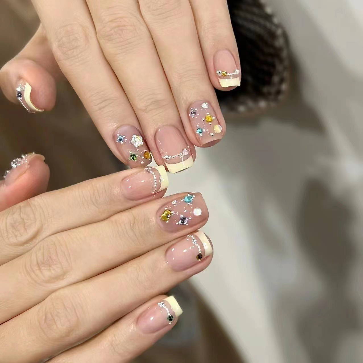 10 Uds. De uñas postizas franc - Nail Art Cat Eye Simple reseña y precio