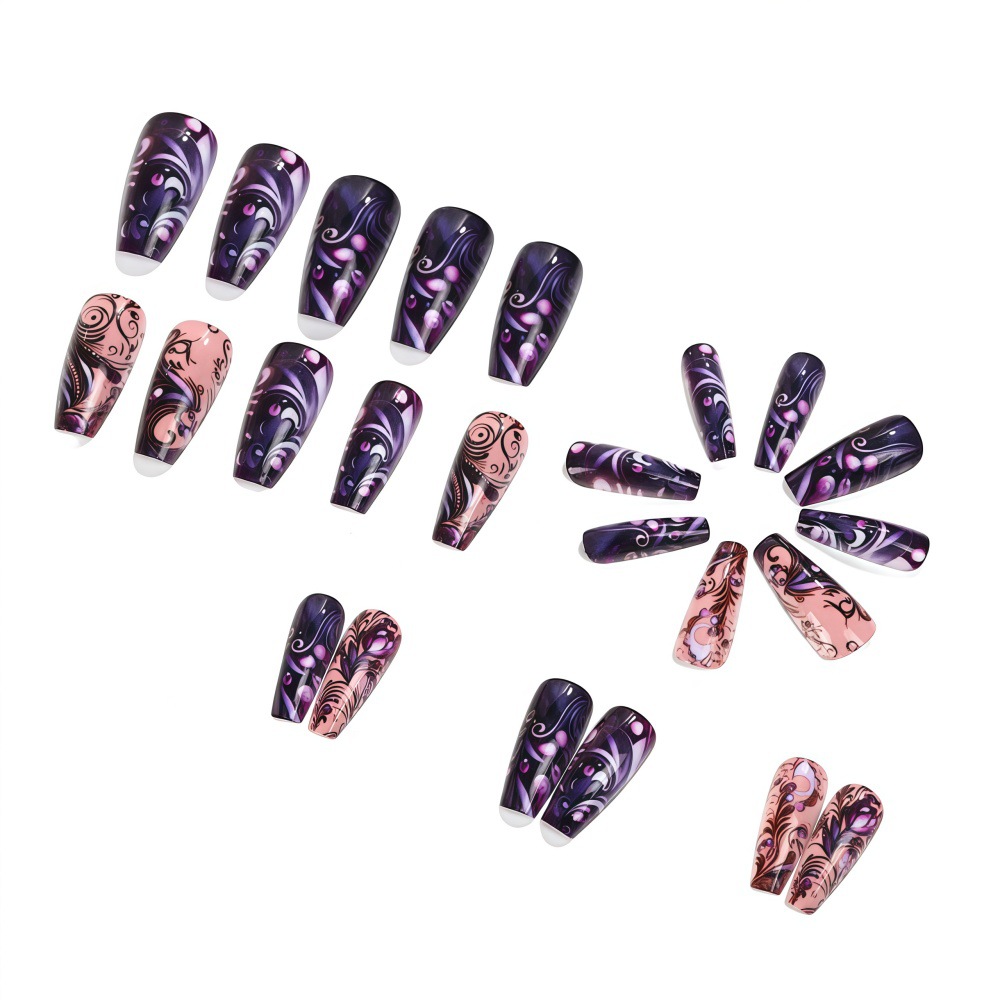 Uñas postizas medianas para mu - Nail Art Full Design reseña y precio