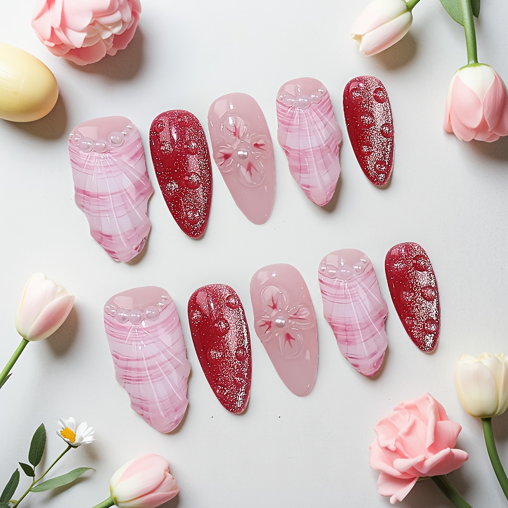 Kit de 10 Uñas Postizas Median - Nail Art Elegant reseña y precio