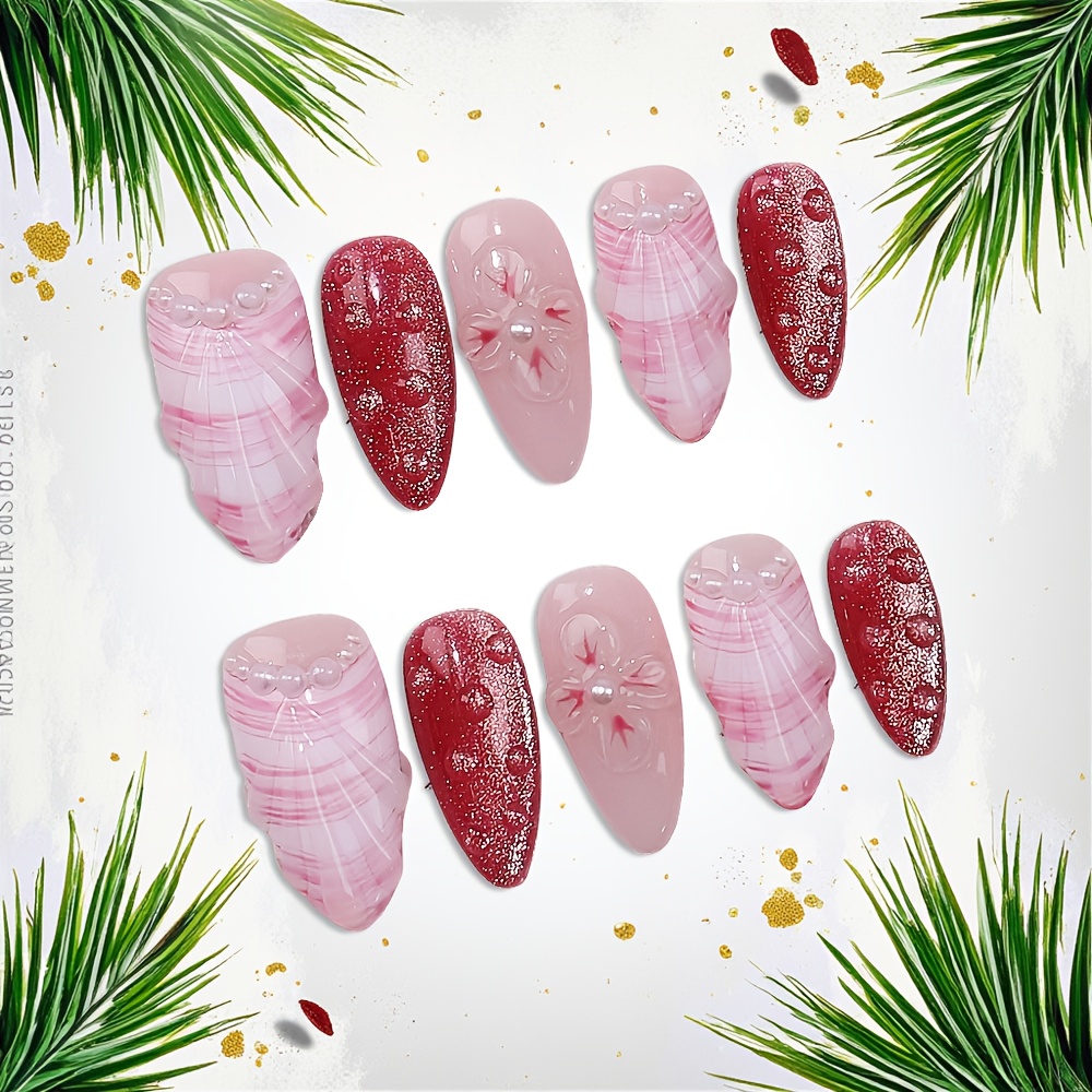 Kit de 10 Uñas Postizas Median - Nail Art Elegant reseña y precio