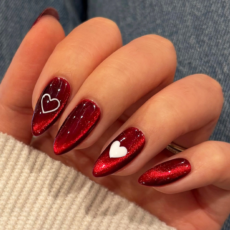 24 Uds. De uñas postizas simpl - Nail Art Cat Eye Simple reseña y precio