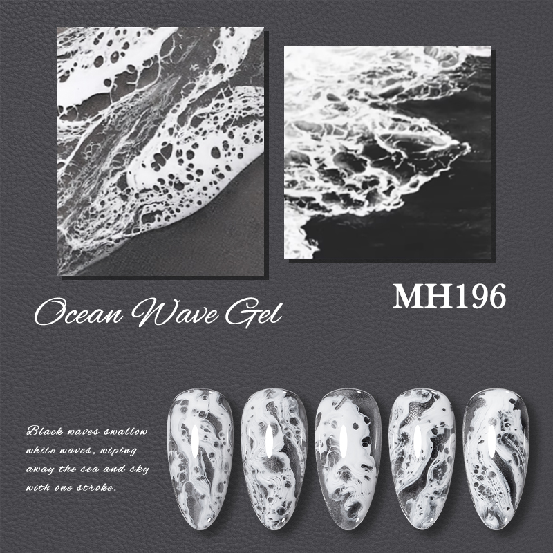 Gel de Uñas Blanco Efecto Olas - Nail Art One Stroke reseña y precio