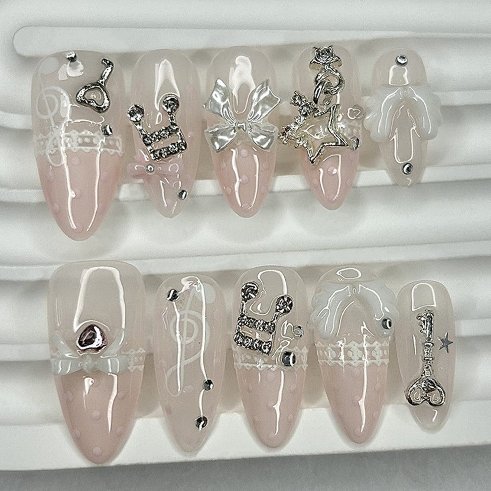 10 piezas Retro lindo 3D alas  - Nail Art French Nails reseña y precio