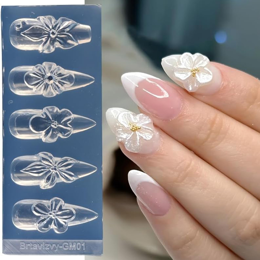 Moldes de silicona 3D florales - Nail Art Elegant reseña y precio