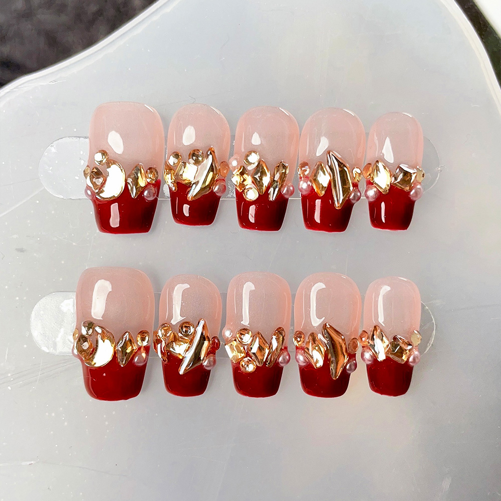 Kit de 10 Uñas Postizas Cortas - Nail Art Elegant reseña y precio
