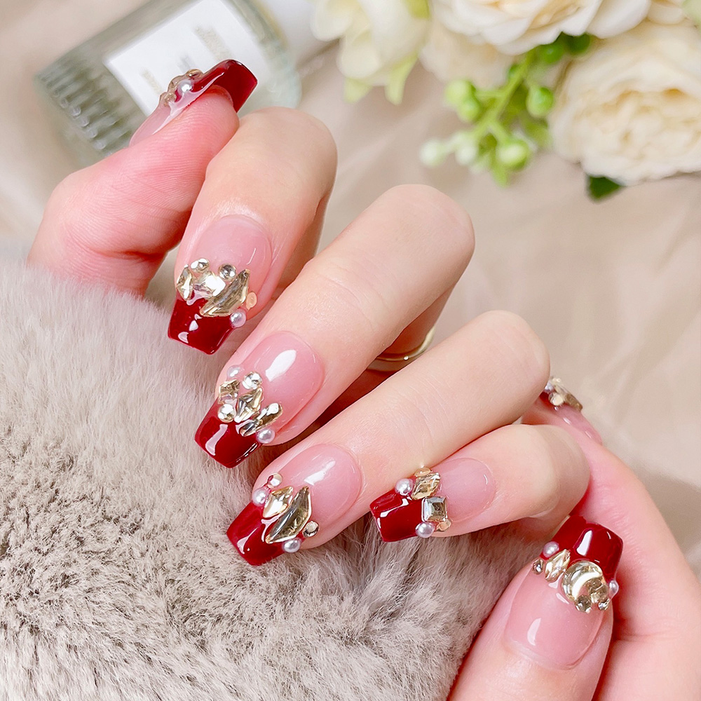 Kit de 10 Uñas Postizas Cortas - Nail Art Elegant reseña y precio