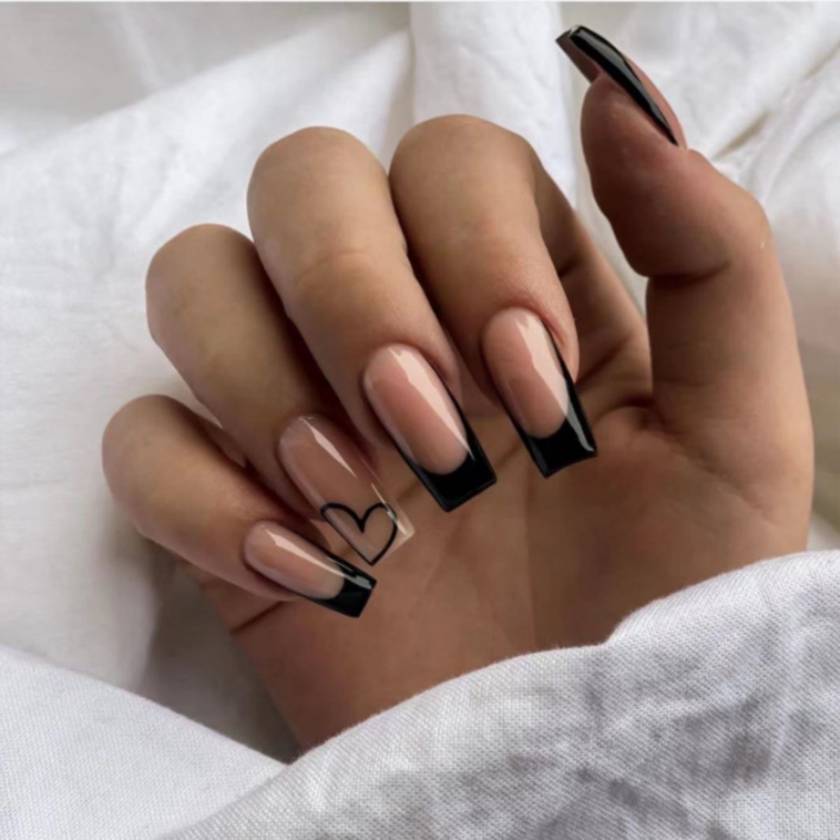 24 Uds. Conjuntos de uñas post - Nail Art French Nails reseña y precio