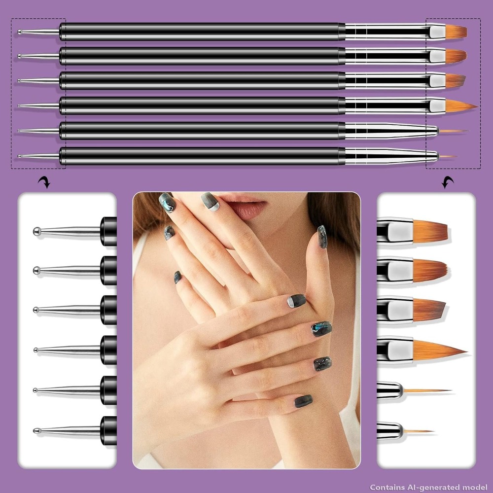Juego de 6 Herramientas de Dob - Nail Gel Polish Set reseña y precio