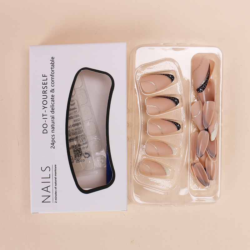 24 piezas de uñas postizas de  - Nail Art French Nails reseña y precio