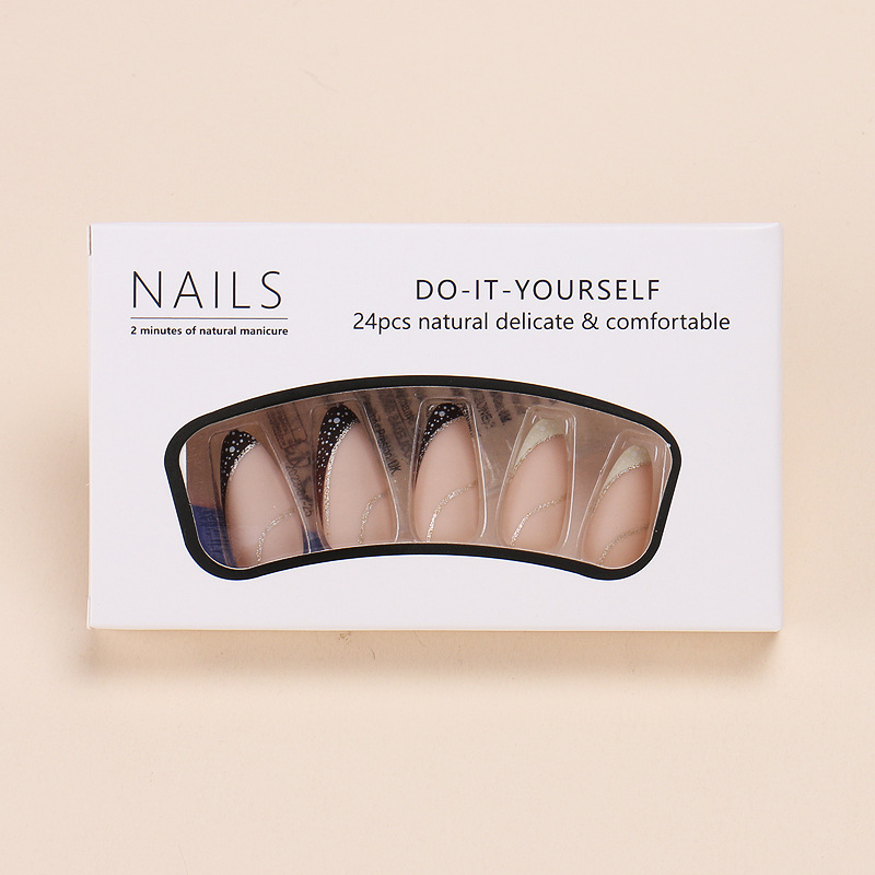 24 piezas de uñas postizas de  - Nail Art French Nails reseña y precio