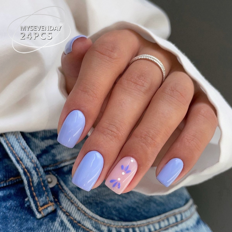 24 piezas de uñas postizas de  - Nail Art French Nails reseña y precio