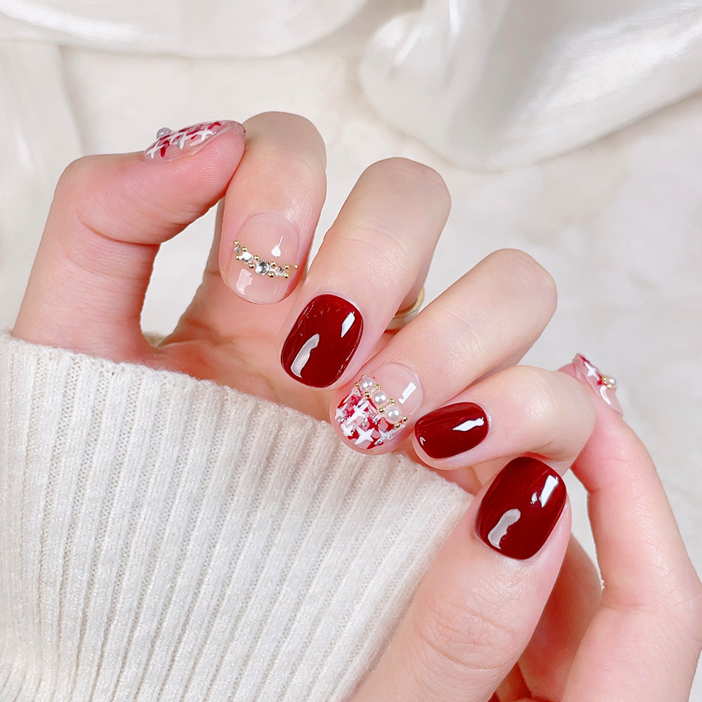 Kit de 10 Uñas Postizas Cortas - Nail Art Elegant reseña y precio
