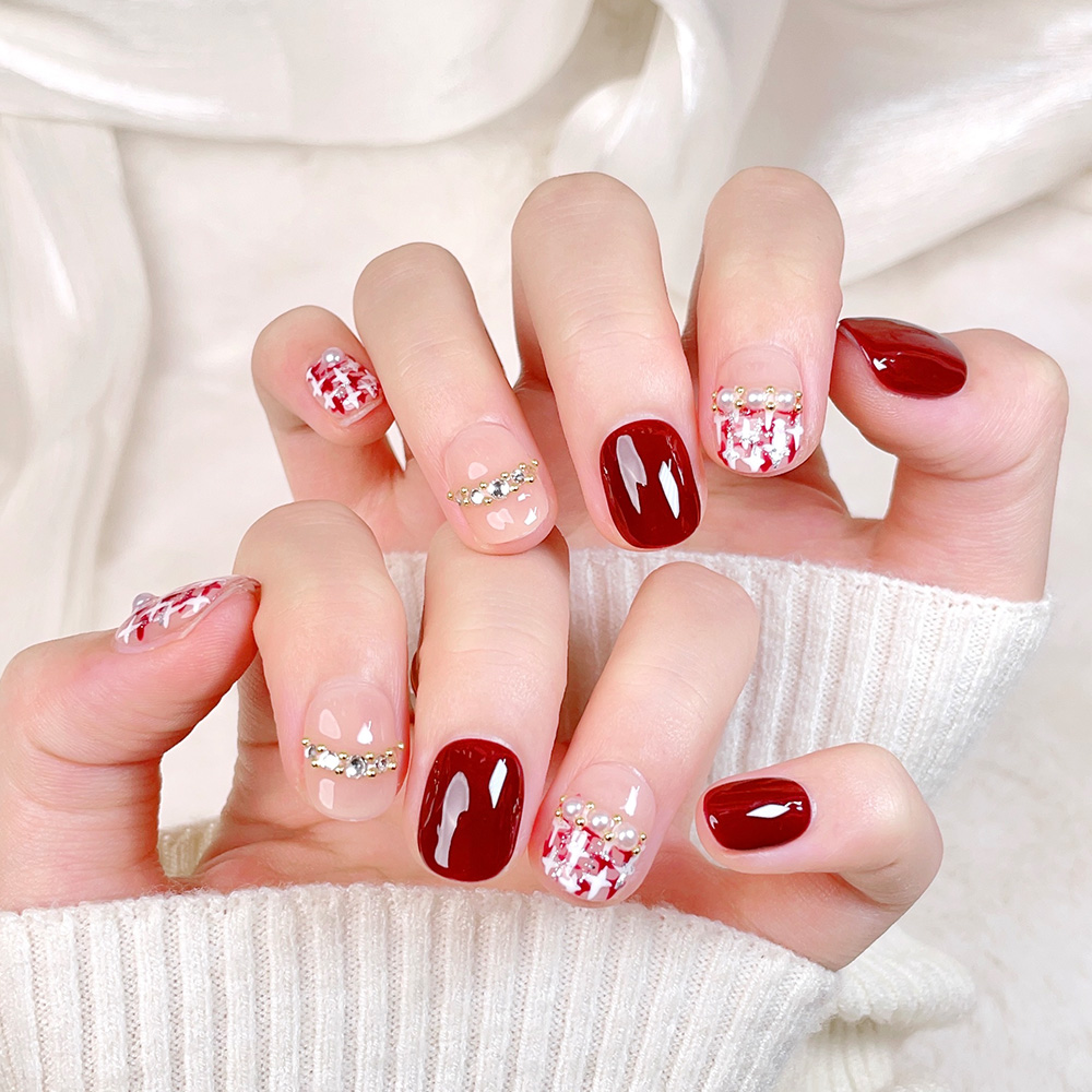 Kit de 10 Uñas Postizas Cortas - Nail Art Elegant reseña y precio