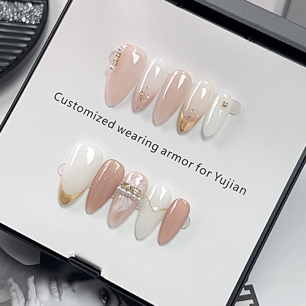10 Uñas Postizas Francesas Cor - Nail Art Cat Eye Simple reseña y precio