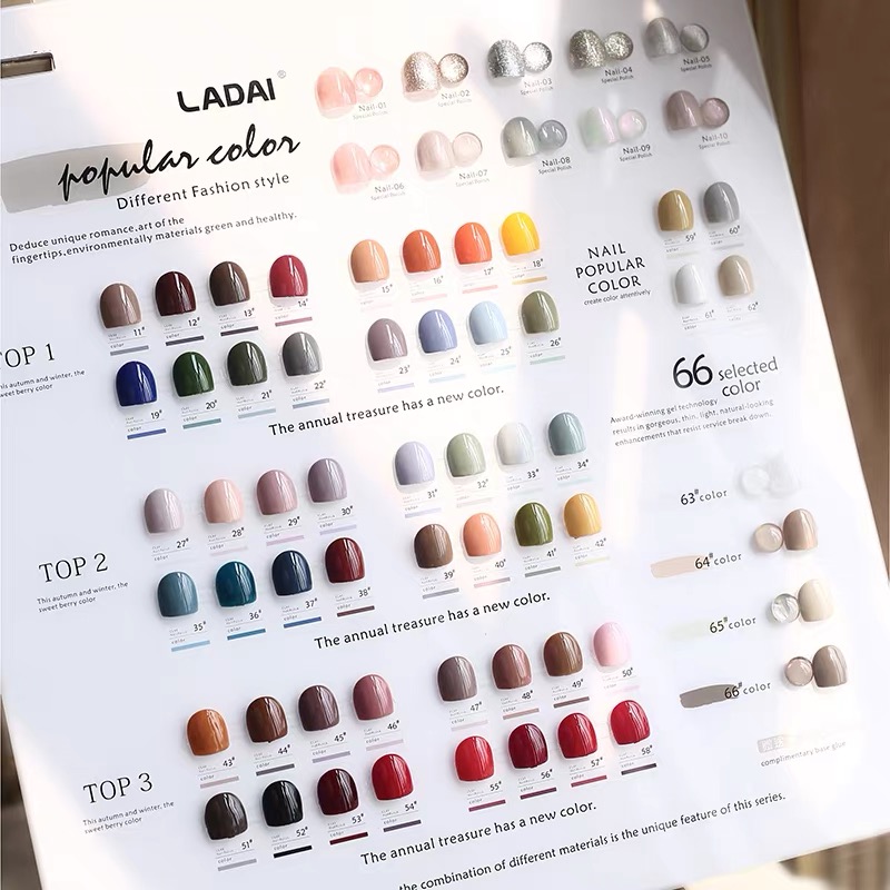 LADAI 66 Colores Nueva Tendenc - Nail Gel Polish Set reseña y precio