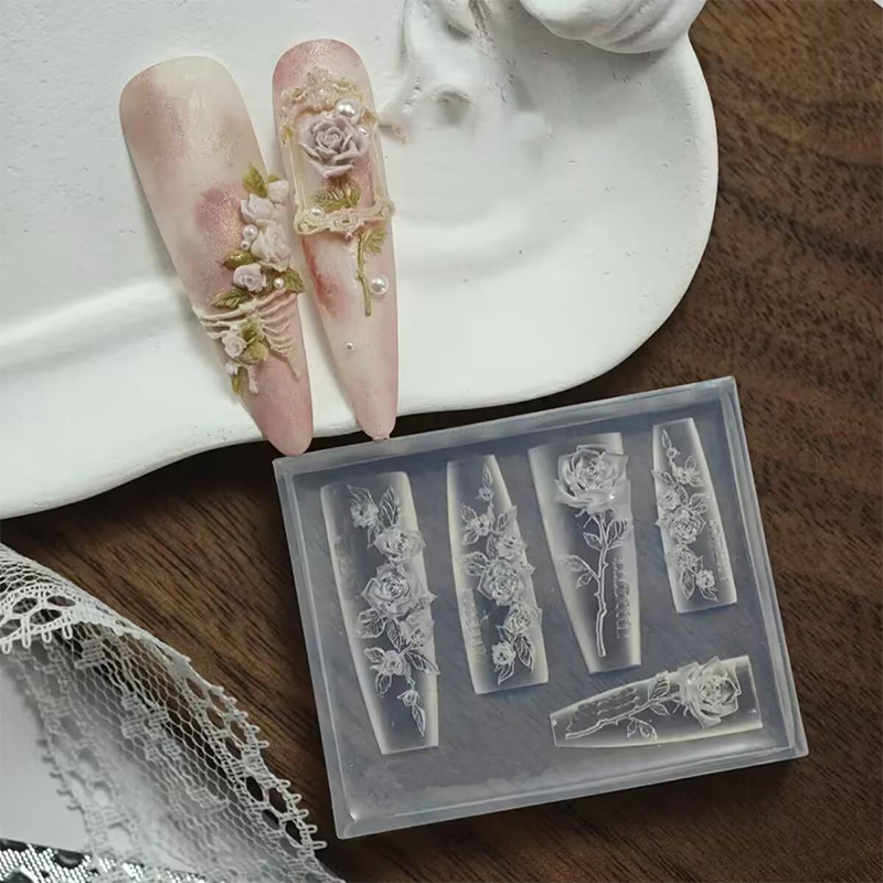 1 unidad de molde de silicona  - Nail Art Elegant reseña y precio
