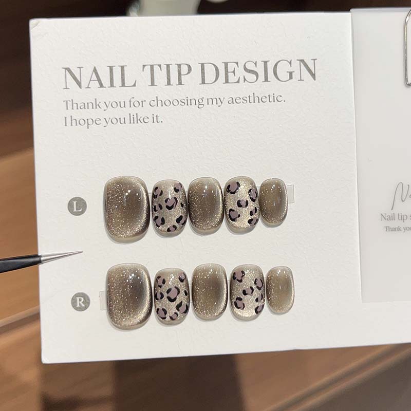 10 Uñas Postizas Cortas de Oto - Nail Art Cat Eye Simple reseña y precio